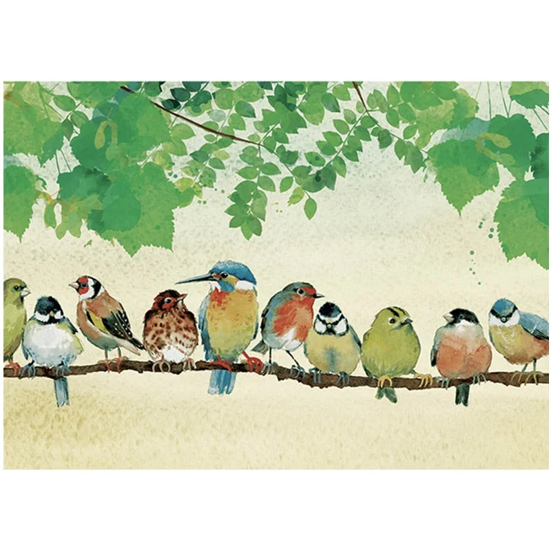New Spring Birds Jigsaw Puzzle 1000 Pieces Anime Education Toys for Adults Boys Girls Assembling Games