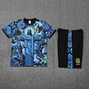 2025 Brazil Pre-Match Training Blue Shirt+Shorts 1:1 Thai Quality