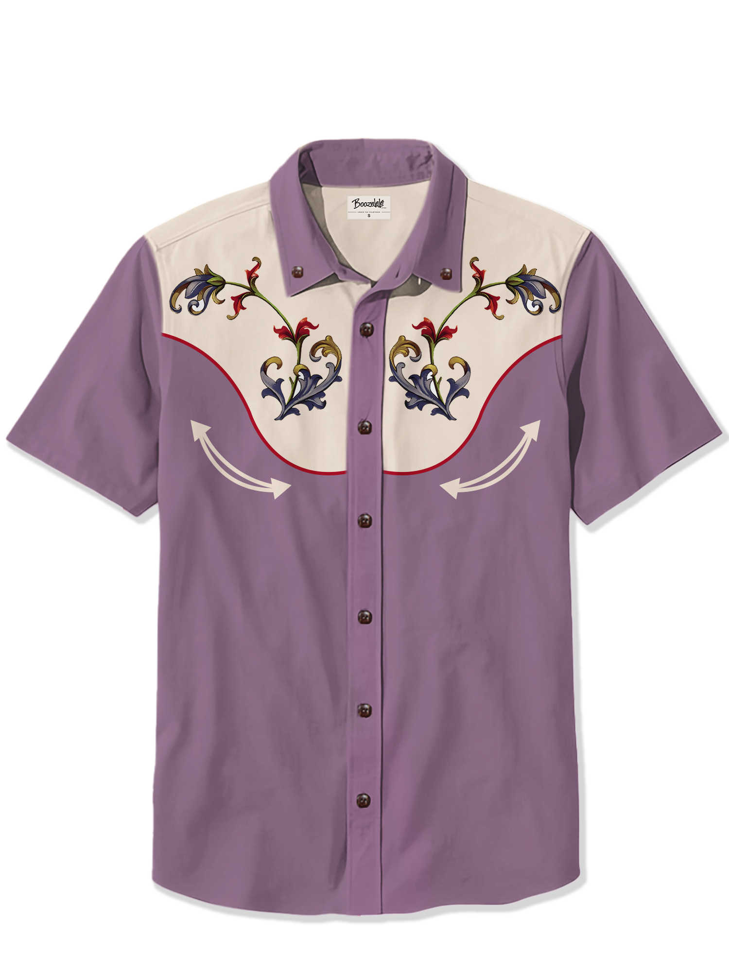 Vintage Flowers - 100% Cotton Shirt