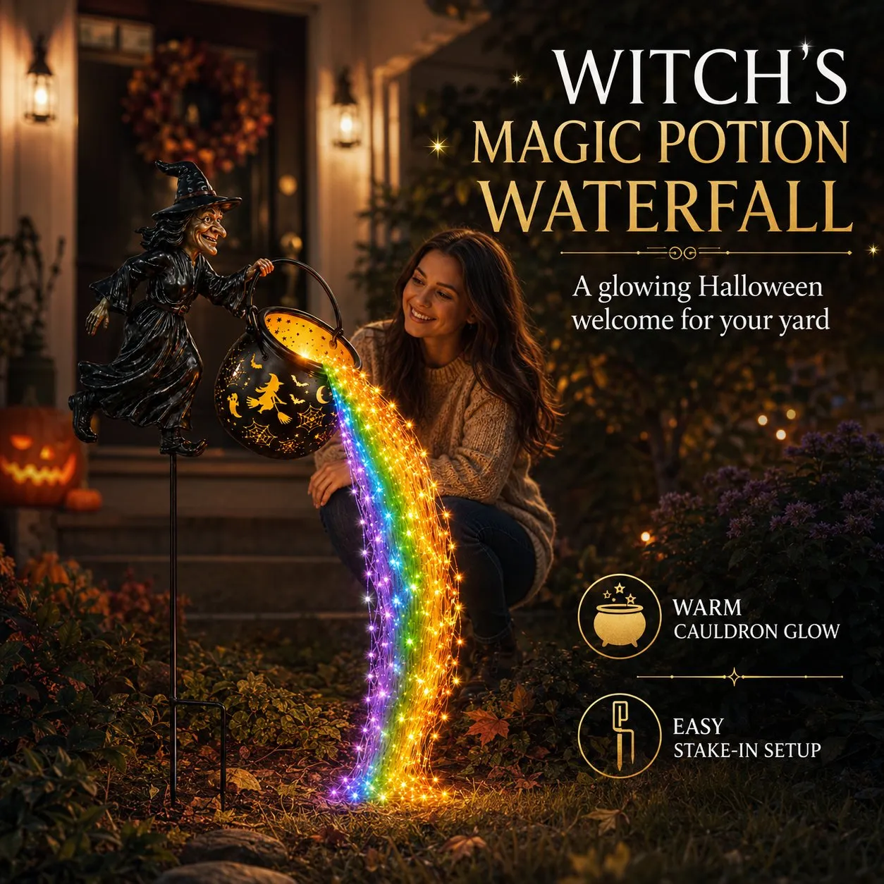 Glow At Night yard decoration display