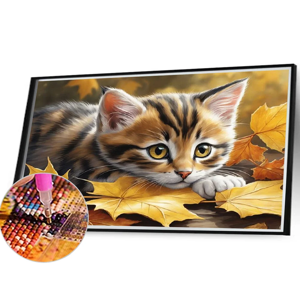 Diamond Painting - Full Square Drill - Cat(Canvas|40*30cm)