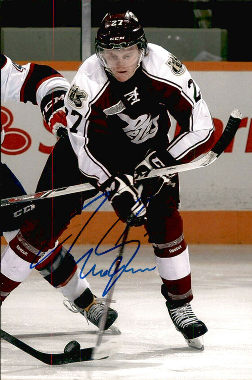 Matt Spencer SIGNED 4x6 Photo Poster painting PETERBOROUGH PETES / TAMPA BAY LIGHTNING #2