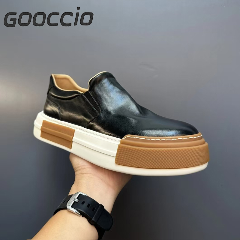 BC189 Cowhide Casual Shoes For Men GOOCCIO   