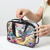 DIY Hummingbird Diamond Art Rhinestone Makeup Bag Transparent PVC Storage Pack