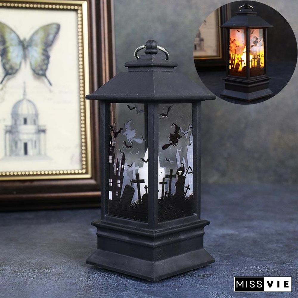 Halloween Simulation Flame Oil Lamp