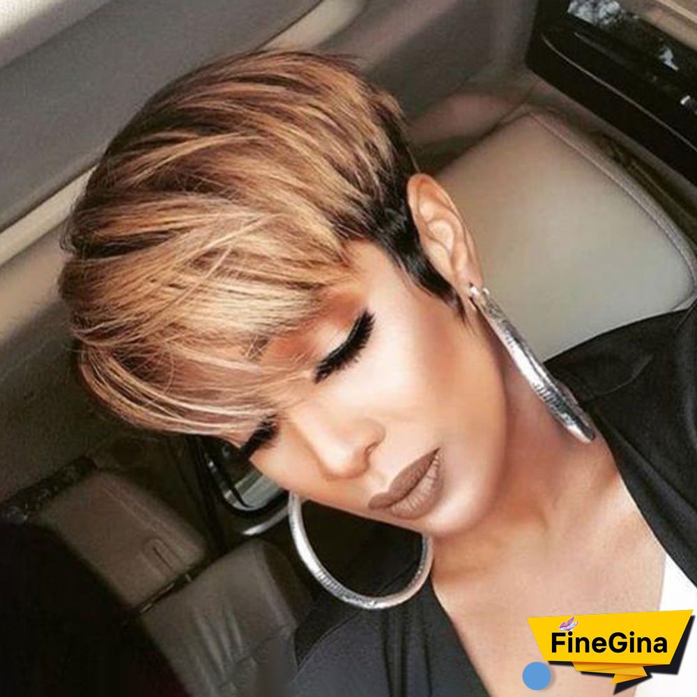 Hot Wig Ladies Fashion Short Curly Hair Chemical Fiber Headgear