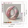 【Clearance Sale】Feather Letter O-Full Round Diamond Painting 30*30CM