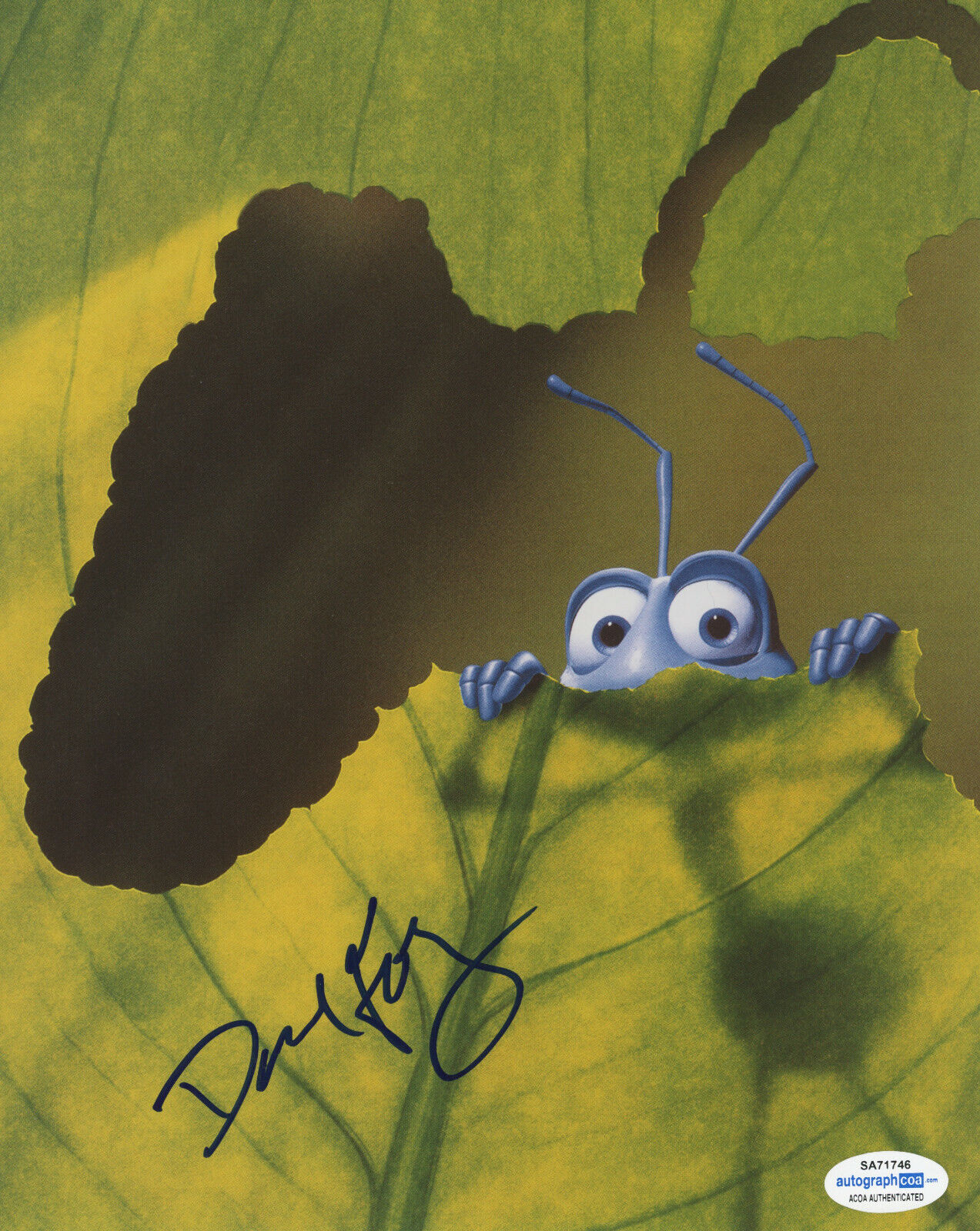 ACTOR DAVE FOLEY SIGNED A BUG'S LIFE FLIK 8x10 Photo Poster painting! KIDS IN THE HALL ACOA COA