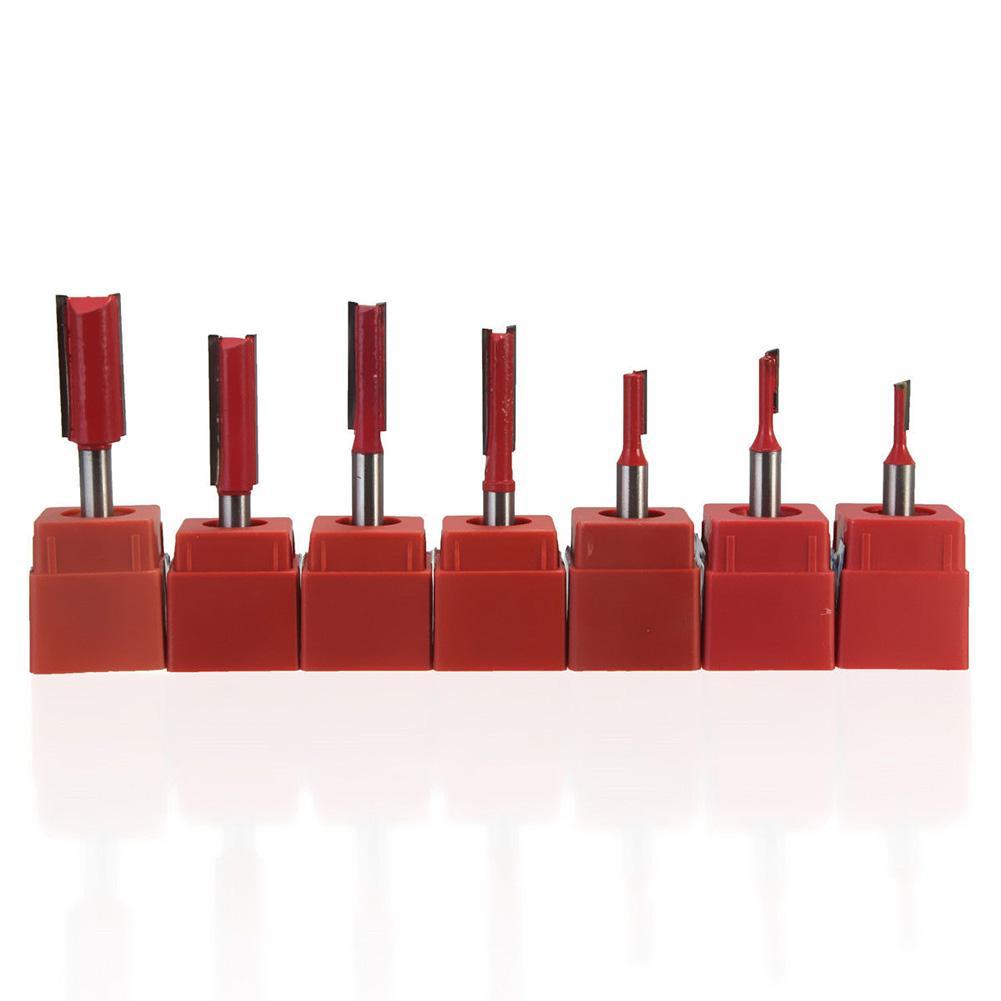 

7pcs/set 1/4 Inch Handle Carving Woodworking Milling Cutter Router Bit Kit, 501 Original