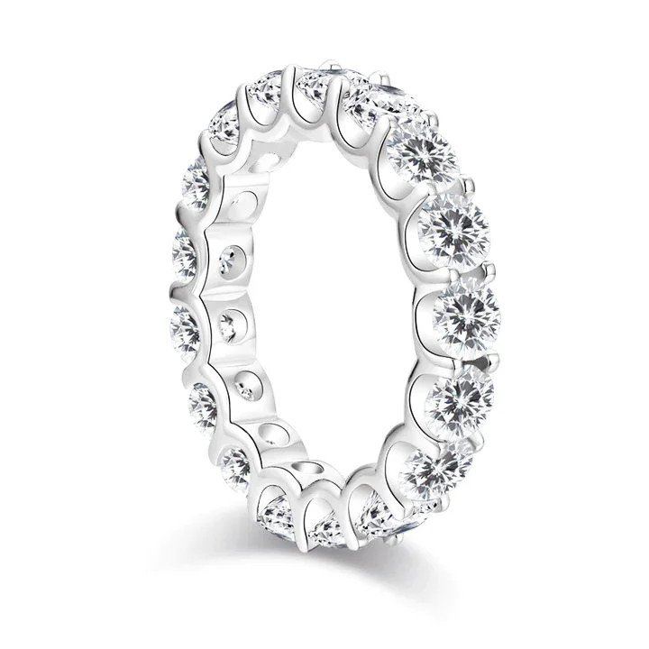 Eternity Lo-Ring Moissanite Wedding Band