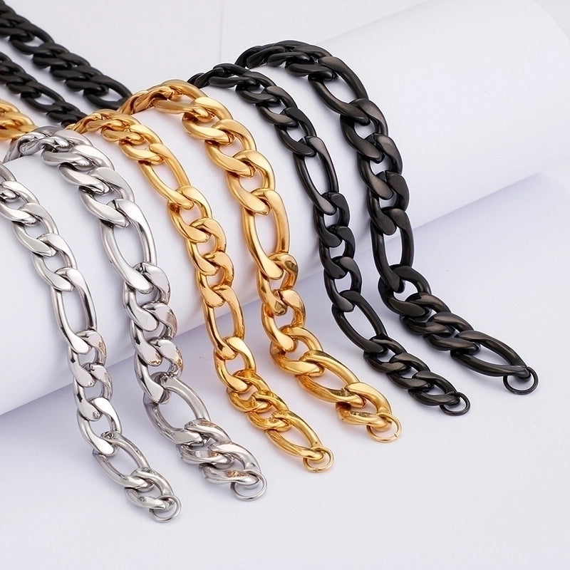 Jewelry Minimalist Geometric Solid Color Titanium Steel 18K Gold Plated Polishing Plating Jewelry Set