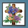 Diamond Painting-DIY Crystal Rhinestone Crosse Flower