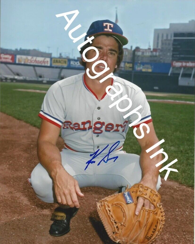 Ken Suarez Autographed 8x10 Texas Rangers#7