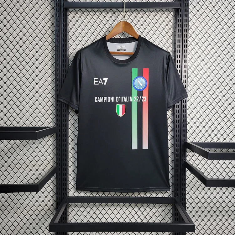 Napoli Champion 2023 Limited Edition Shirt Kit - Black