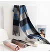 Classic Plaid 100% Wool Shawl Scarf