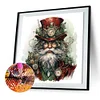 (US Only)Paint By Numbers Kit On Canvas DIY Oil Art Santa Claus Picture Home Decor40x40cm