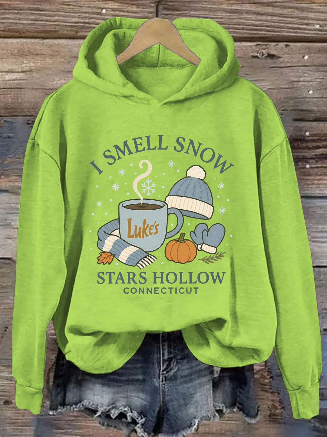 I Smell Snow Stars Hollow Hoodie