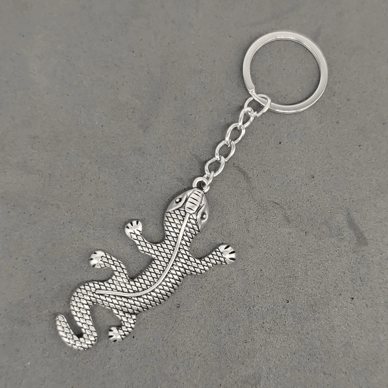 Gothic Cool Style Animal Lizard Alloy Plating Bag Pendant Keychain