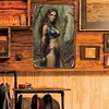 [Grande Taille]Pin up girls - Panneaux en &eacute;tain m&eacute;tallique(30*40cm)