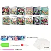 12Pcs Flower Bouquet DIY Diamond Painting Greeting Cards for Adult Holiday Gifts