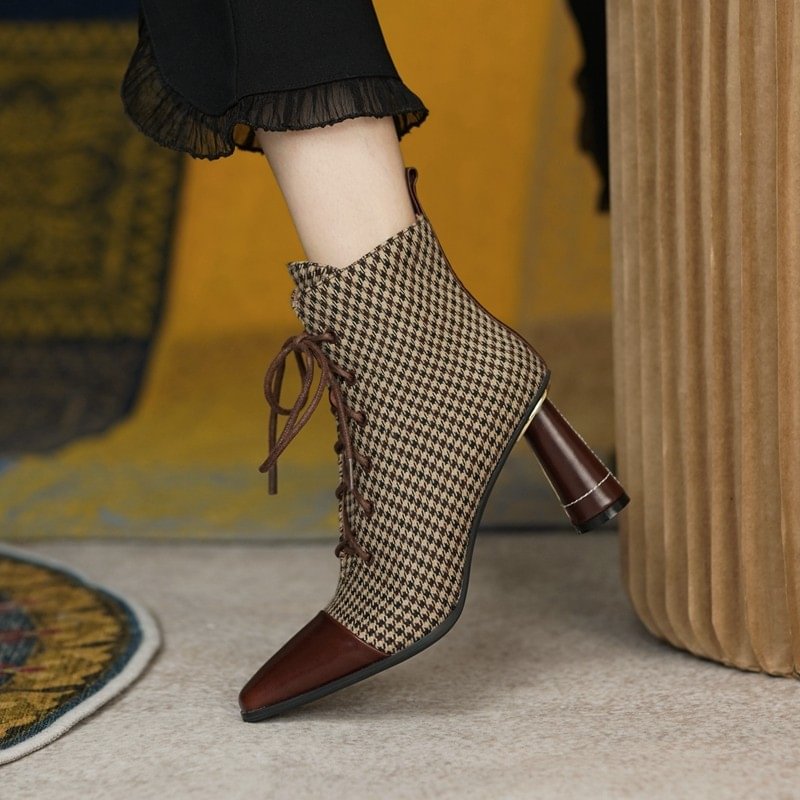 Yyvonne Autumn Winter New Women Ankle Boots High Heels Chelsea Boots Sexy Party Pumps Fashion Thick Ladies Shoes Zipper Mujer Boots