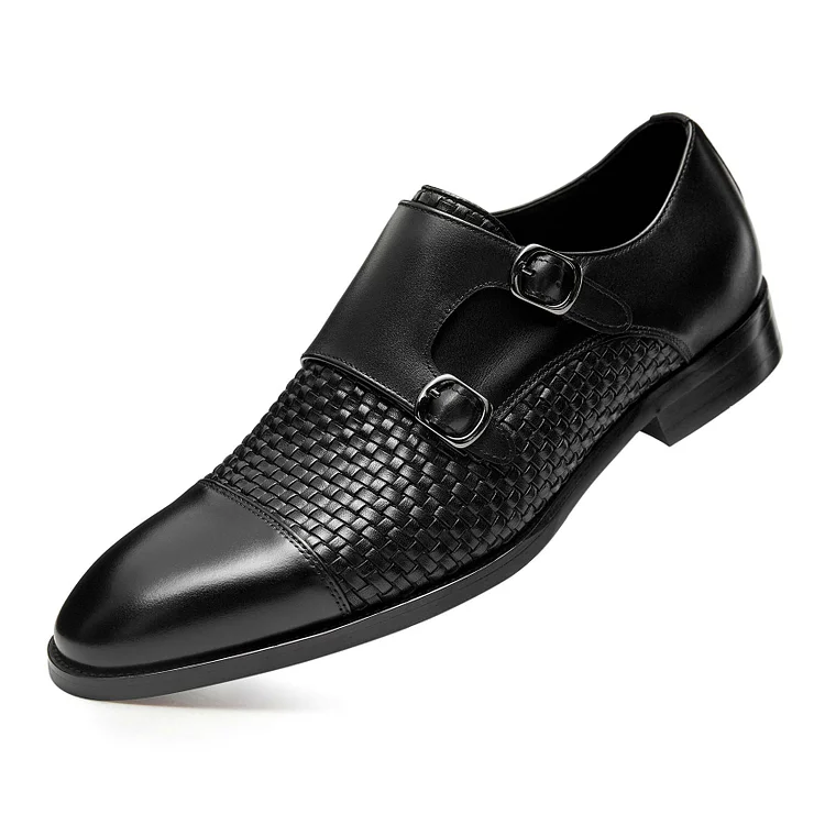 Gifennse Men‘s Lace Up Black Oxford Shoes Gifennse gifennse