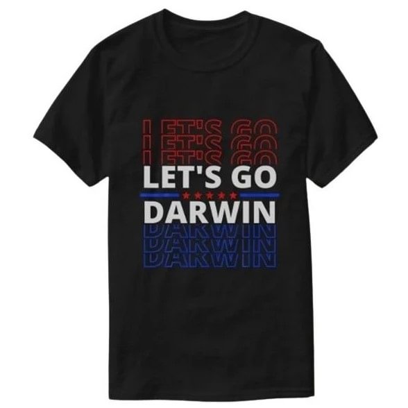 Let's Go Darwin Red Blue T-Shirt