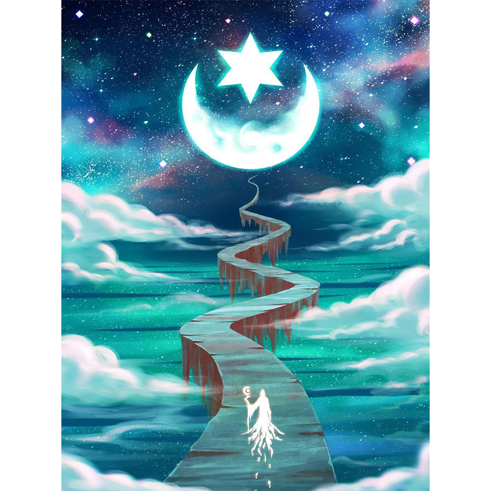 

Road to Moon - Round Drill Diamond Painting - 30*40CM, 501 Original