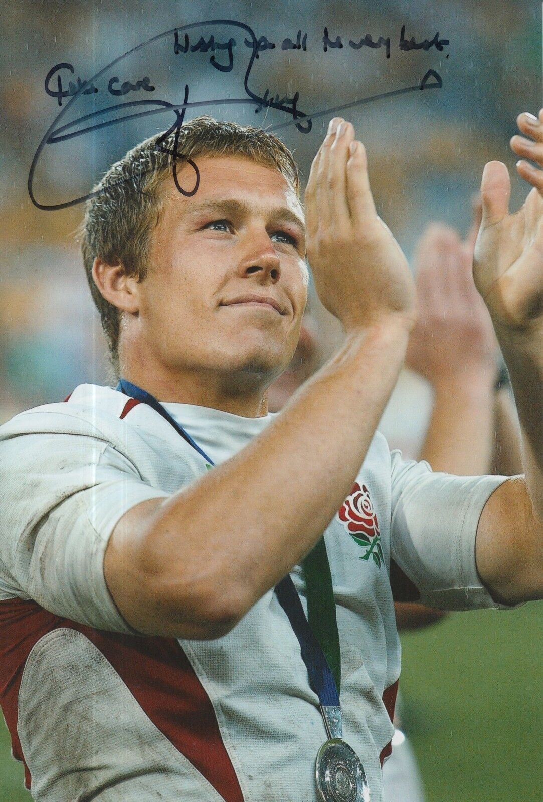 Jonny Wilkinson Hand Signed 12x8 Photo Poster painting England Rugby World Cup.