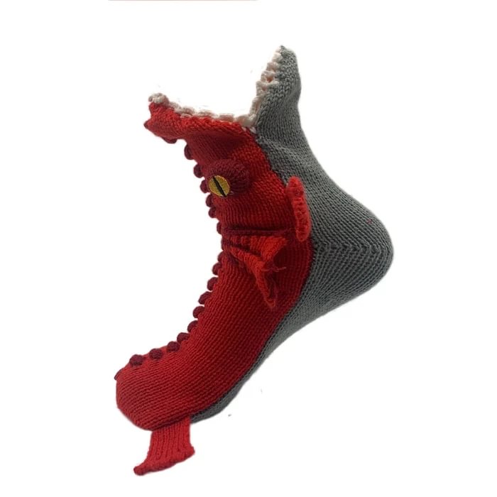(🎁💝Christmas Pre-Sale 50% OFF!!) - 🎅3D knitted crocodile socks