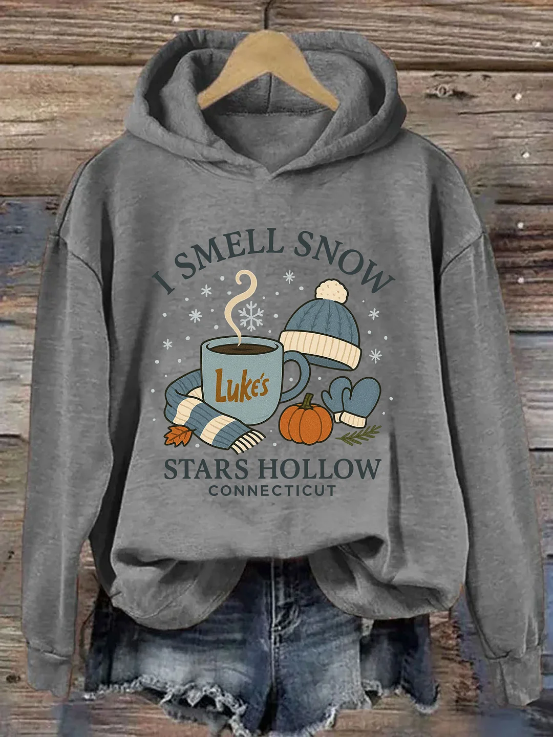 I Smell Snow Stars Hollow Hoodie