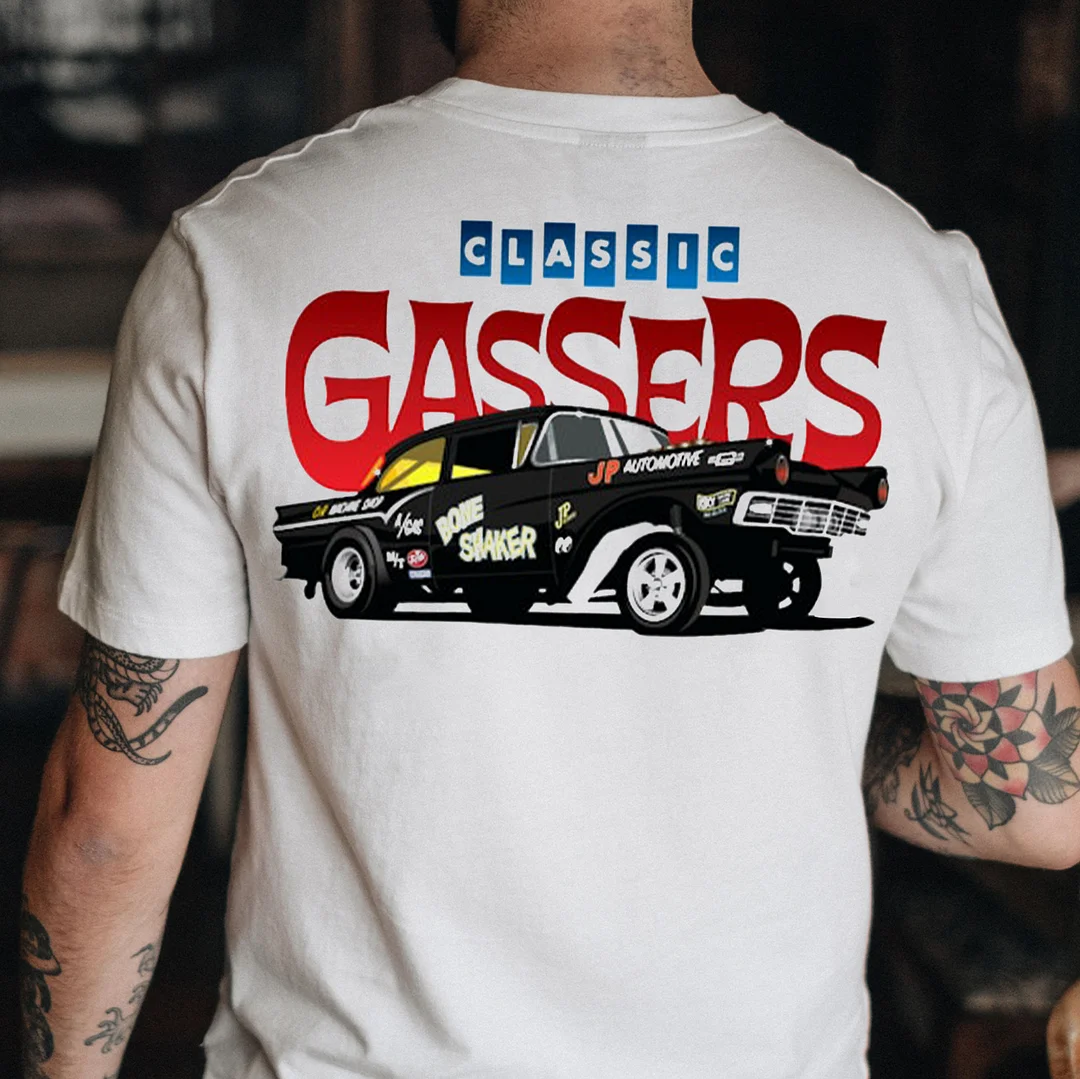 CLASSIC GASSERS Classic Car Print Men's T-shirt