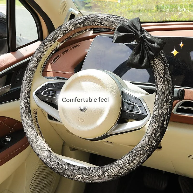 All-season lace steering wheel cover for cars