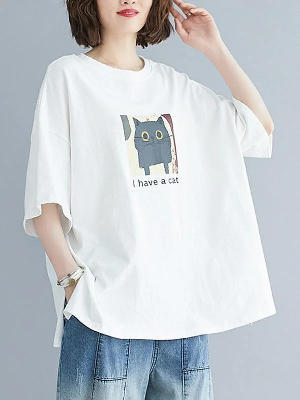 Loose Round Neck T-Shirt