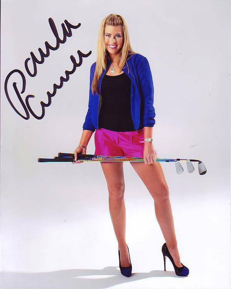 Paula creamer signed autographed lpga golf sexy Photo Poster painting