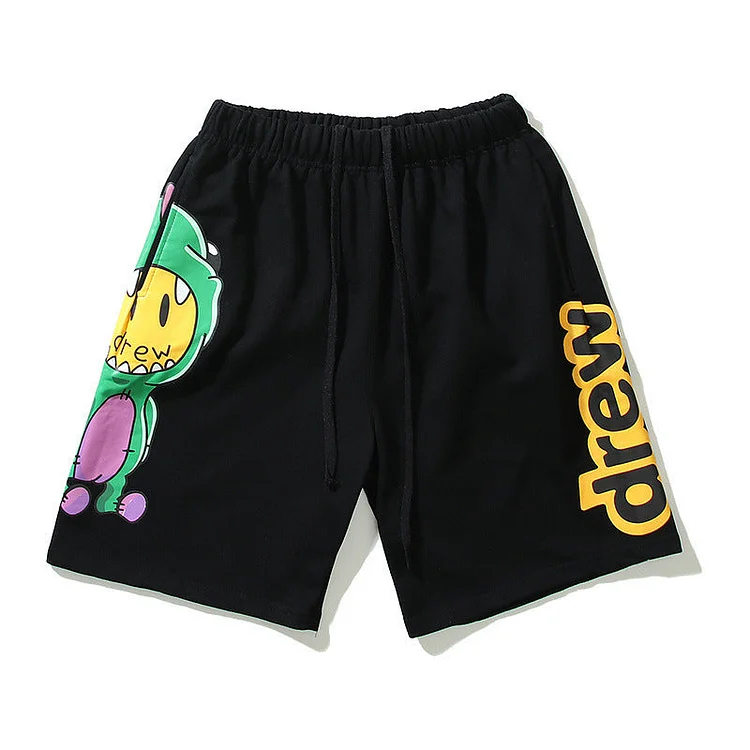 DREW Unisex Dinosaur Print Shorts Sweatpants