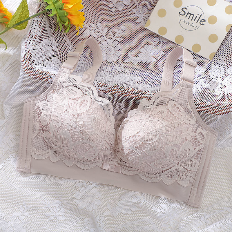 Aiyuzuo Thickened Extra Thick 12cm Small Chest Flat Chest Gathered Bra No Steel Ring Extra Thick 8cm Bra Closed Breast Sexy Underwear