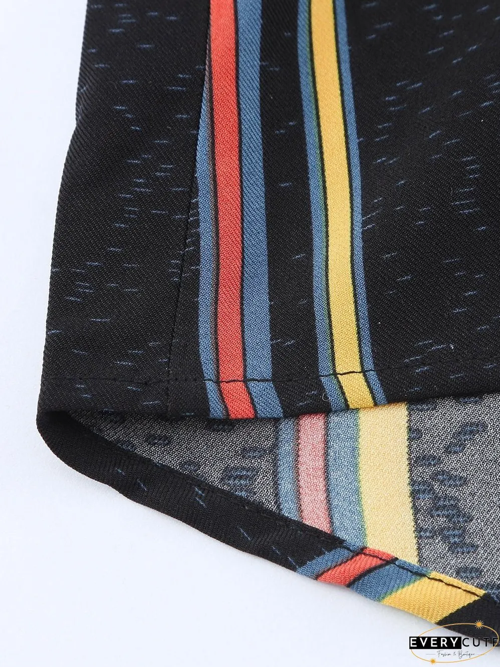 Women's Vertical Striped Button-Down Shirt