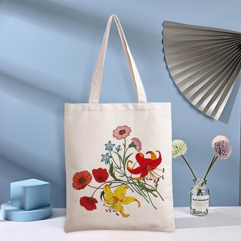 Women’s Casual Flower Shopping Bags