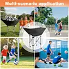 [US Local Warehouse] Collapsible Hammock Ball Cart with Wheels Volleyball Cart with Carry Bag Garage Sports Equipment Organizer for Easy Storage and Transport Hold Up To 28 Balls