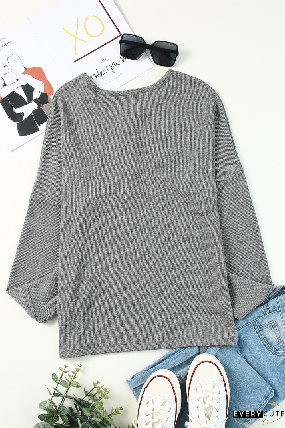 Women's Long Sleeve Henley Shirt