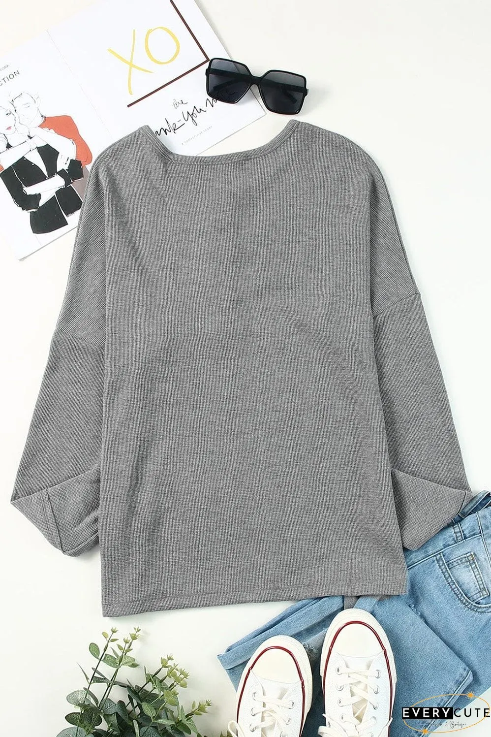 Women's Long Sleeve Henley Shirt
