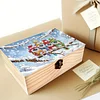 5D DIY Diamond Painting Handmade Wood Storage Box Crystal Storage Case (Owl)