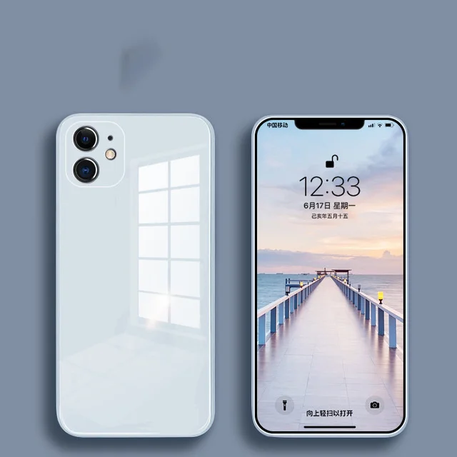 Liquid Glass Colorful Back Cover Protective Case For iPhone