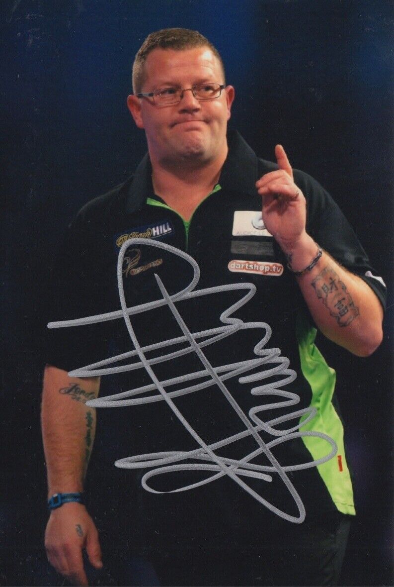 STEVE WEST HAND SIGNED 6X4 Photo Poster painting - DARTS AUTOGRAPH - SIMPLY 1.