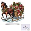DIY Carriage Filled With Christmas Gifts Diamond Painting Ornaments (Double-Sided)
