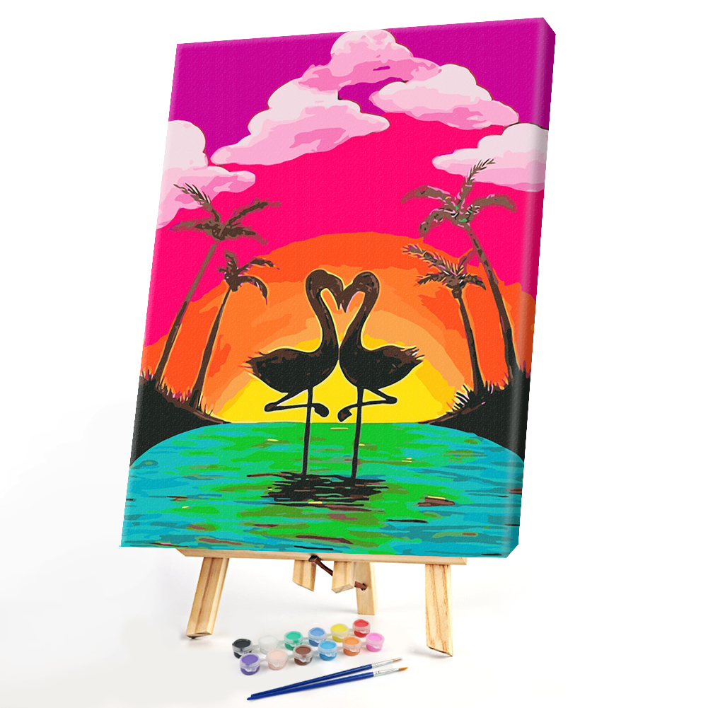 

40*50CM Paint By Numbers-2 Cranes, 501 Original