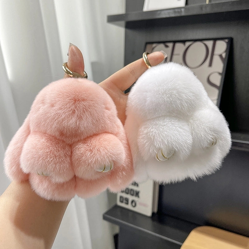 Cute Rabbit Plush Keychain