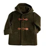 Kid Baby Boy Wool Explosions Retro Horn Buckle Coats