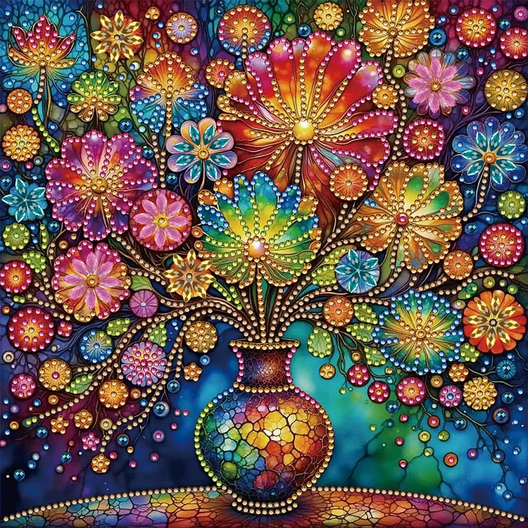 Wallflower 30*30cm (Canvas) Special Shaped Drill Diamond Painting gbfke